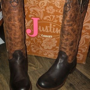 Justin Tall Riding Boots New Size 10